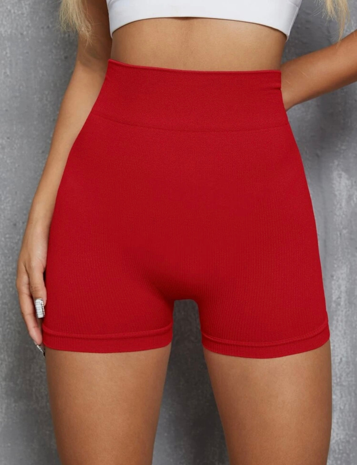 “Victory” Red Shorts