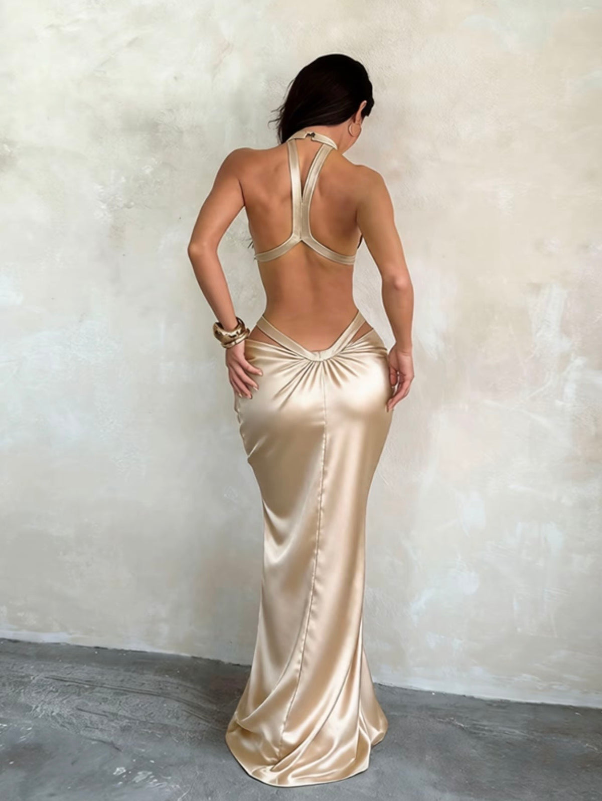 “Champagne Wishes” Brown Dress
