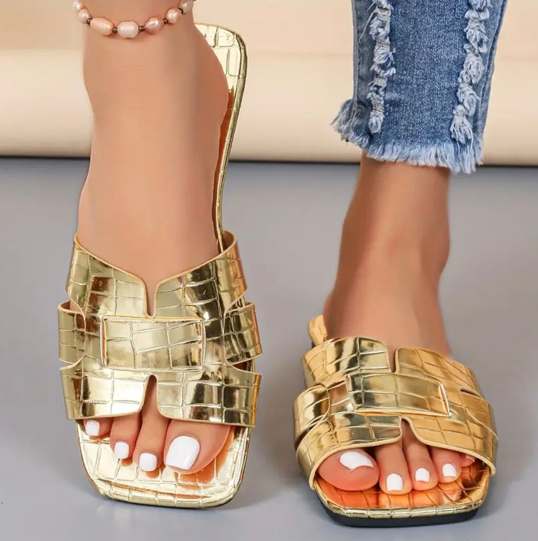 “Imani” Red Sandal