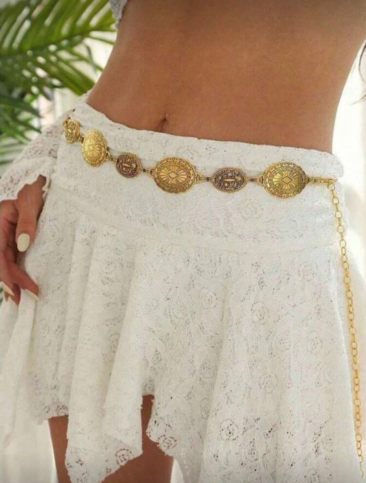 “Tokyo” Gold Chain Belt