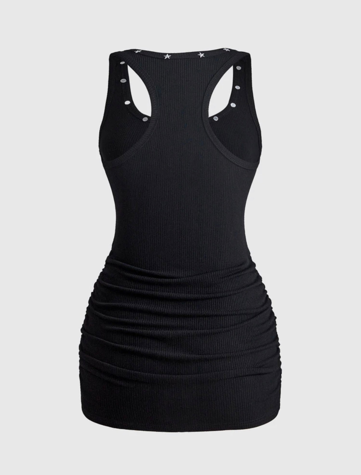 “Pretty Little Predator” Black Tank Top Dress