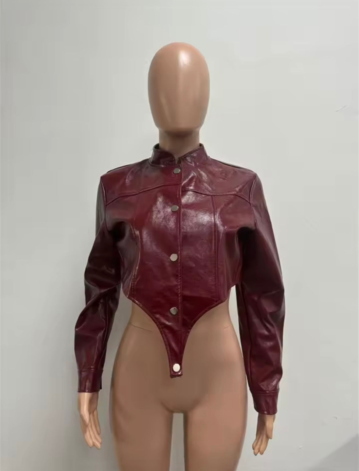 “Amekana” Burgundy Jacket