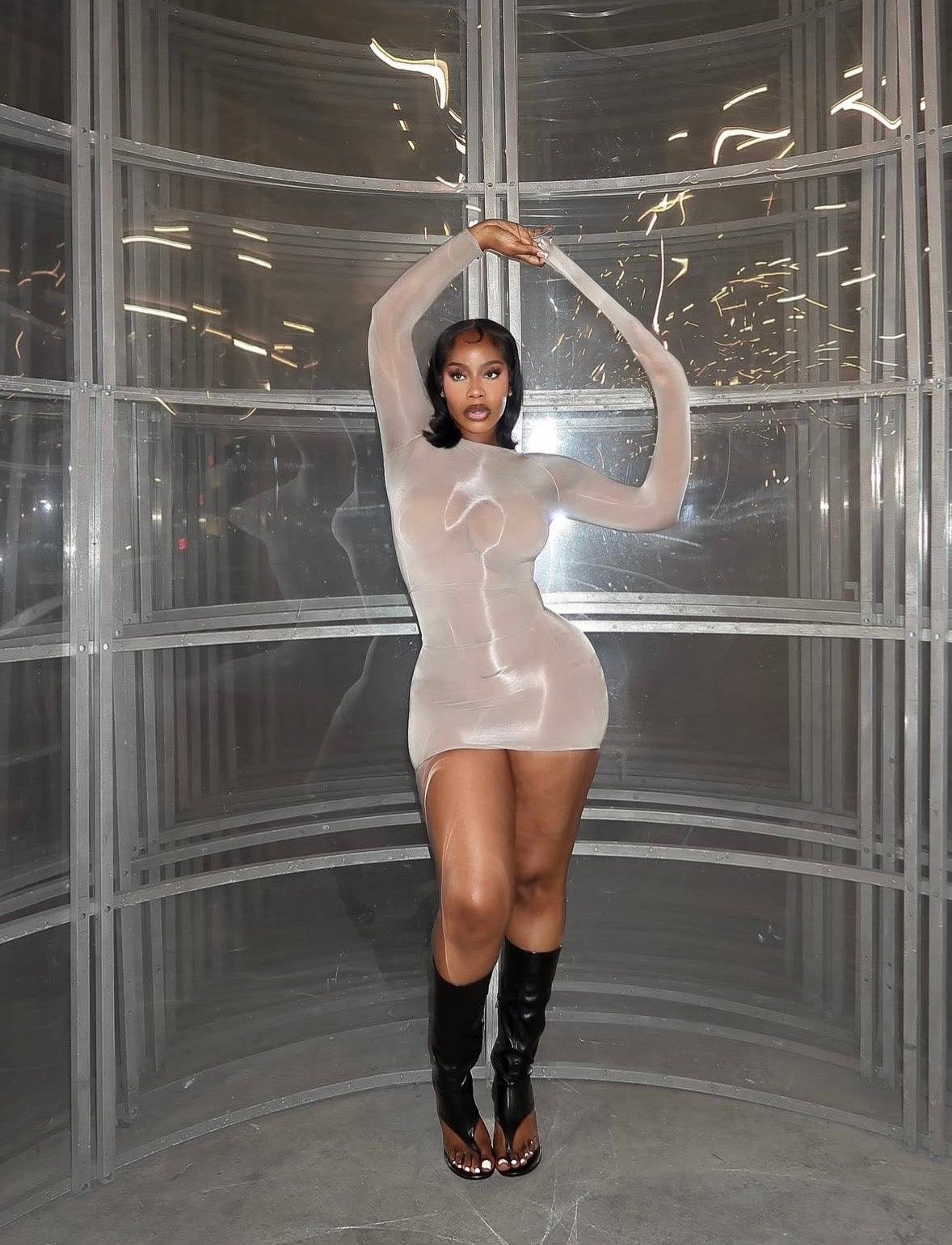 “Tenderism” Black Dress