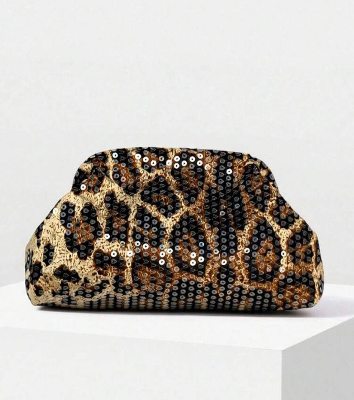 “Leopard” Sequins Handbag