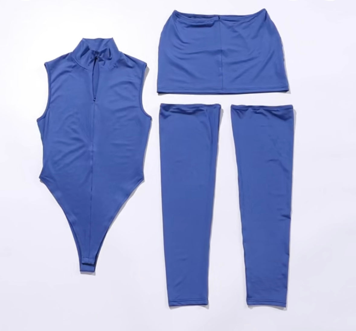 “Soft Serve” Blue 3 Piece Set