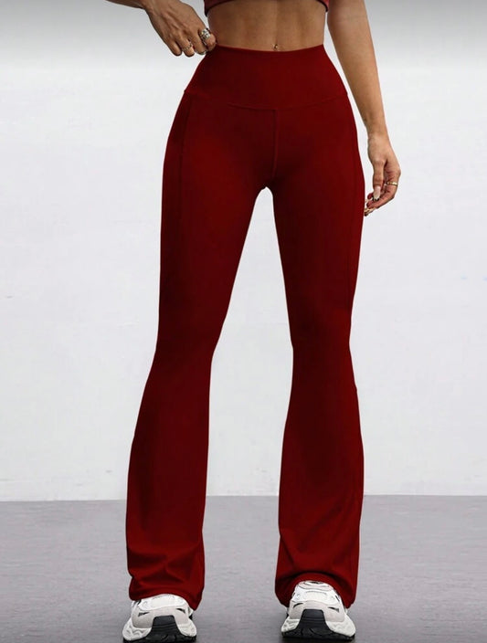 “Farrah Flare” Burgundy Pants