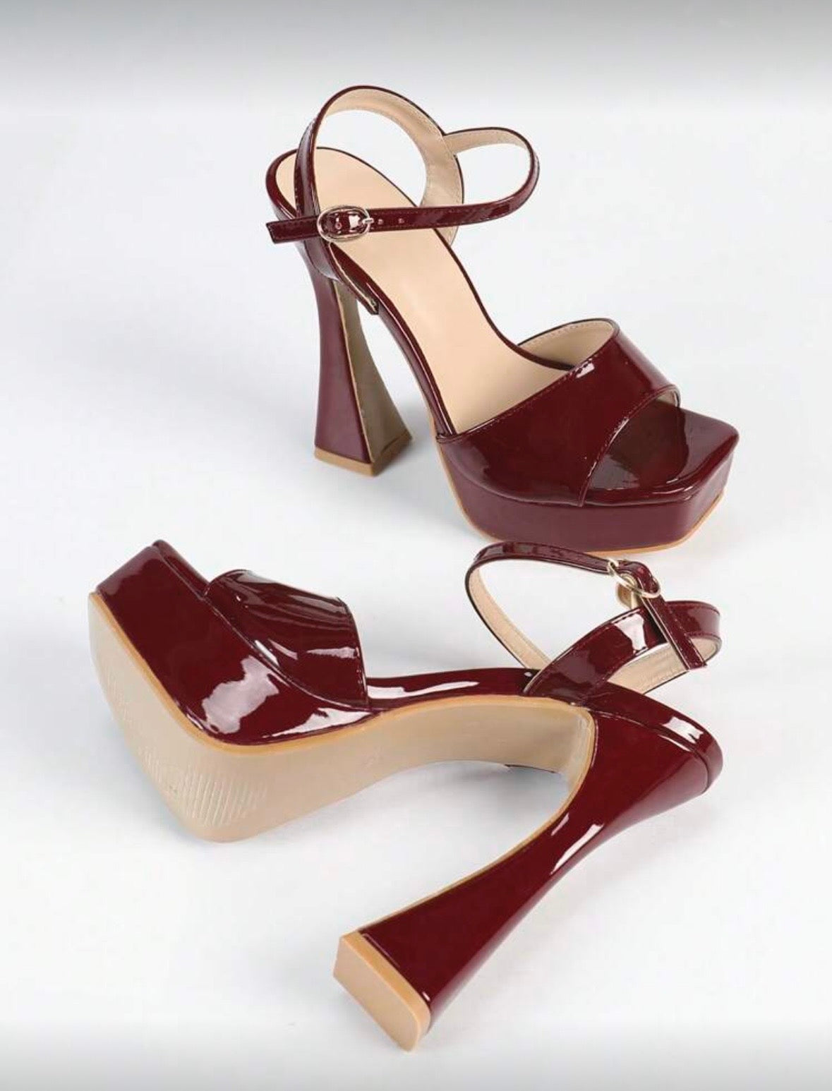 “Copper” Burgundy Heel