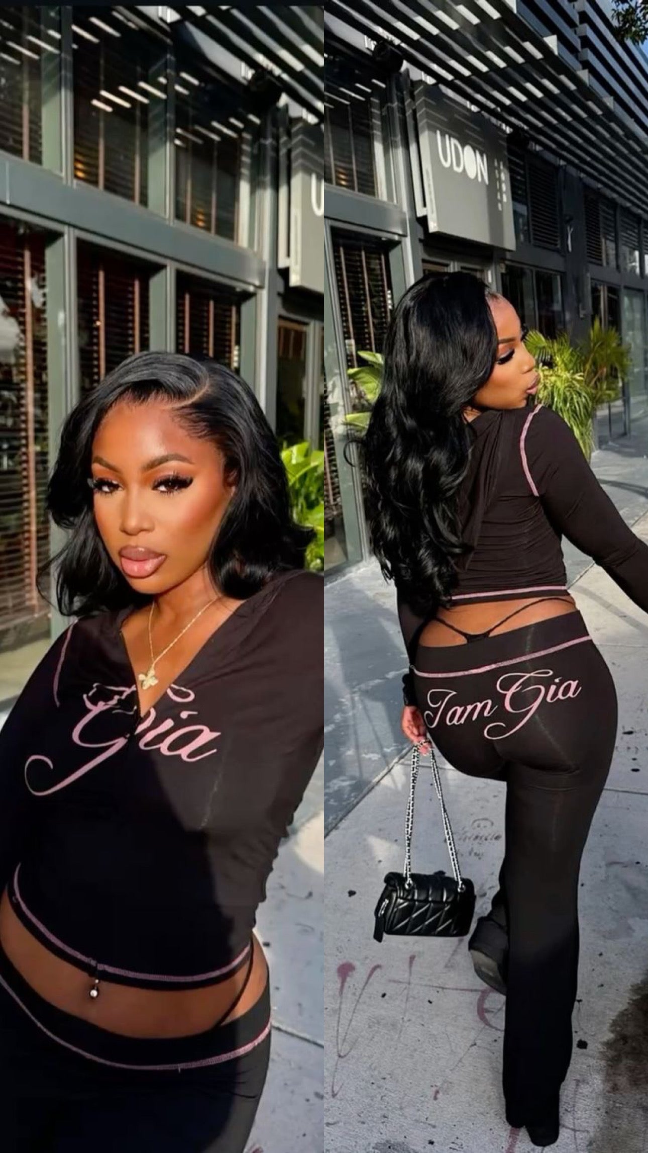 “Gia Is Me” Red 2 Piece Set