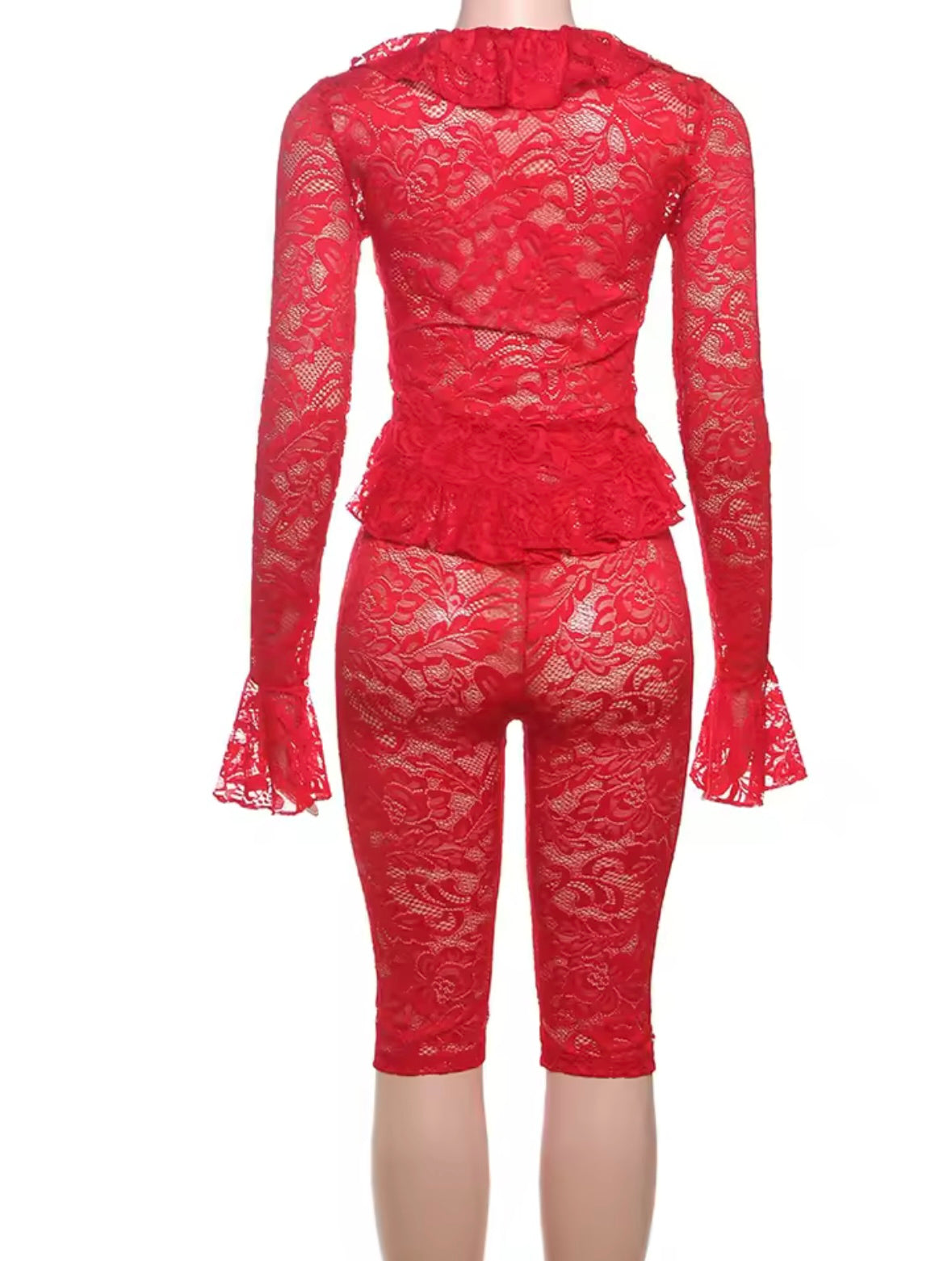“Last Lace” Red 2 Piece Set