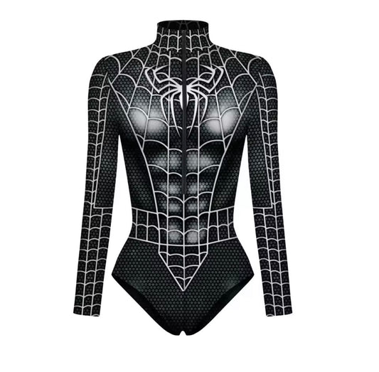 “Spider Man” Black Romper Costume