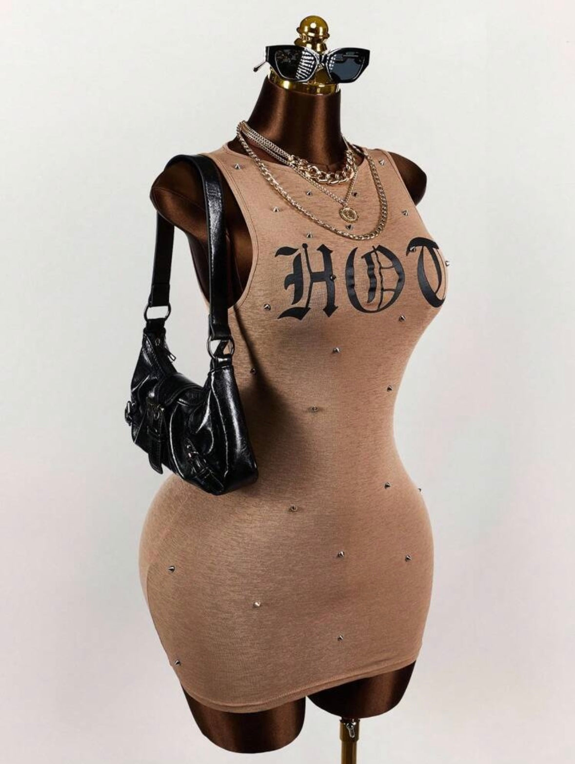 “Hot” Brown Dress