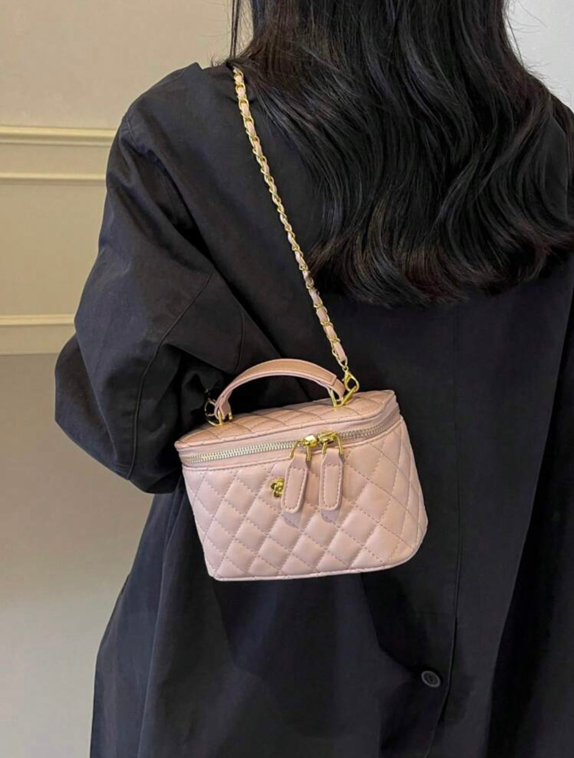 “Harlem Square” Burgundy Handbag