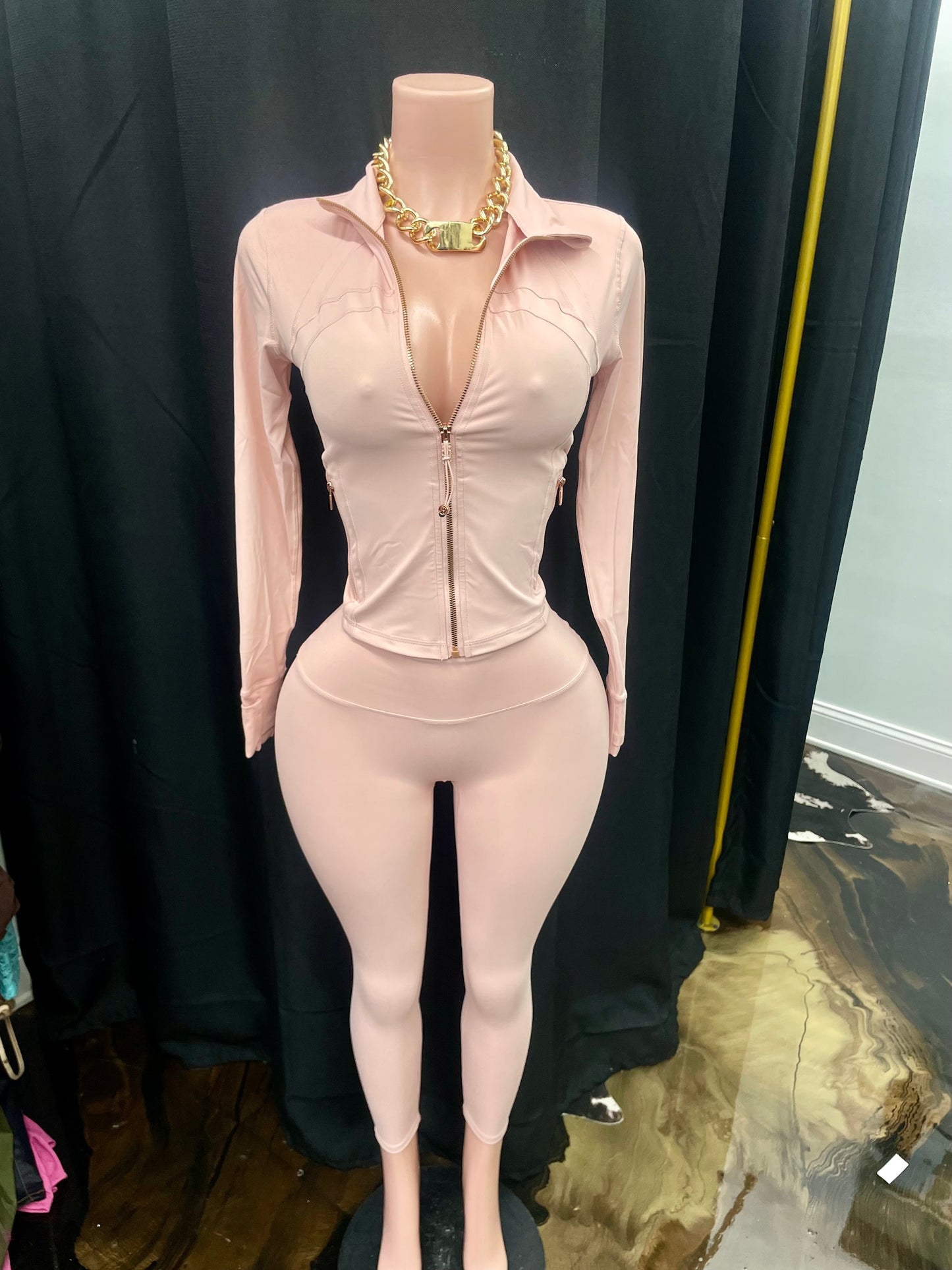 “Lululemon” Apricot 2 Piece Set