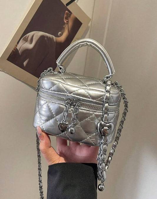 “Times Square” Silver Handbag