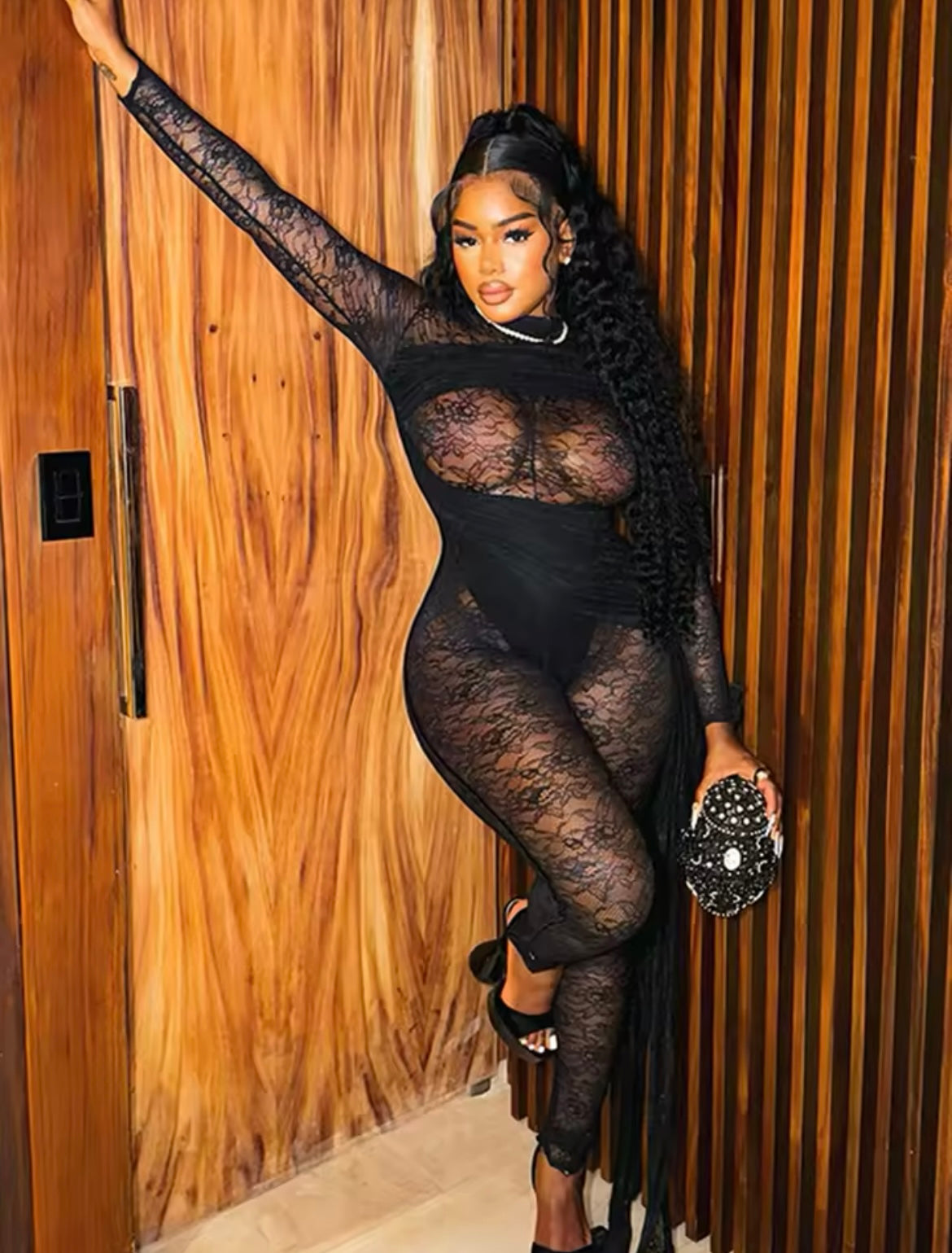 “ Bad Gal” Black Jumpsuit