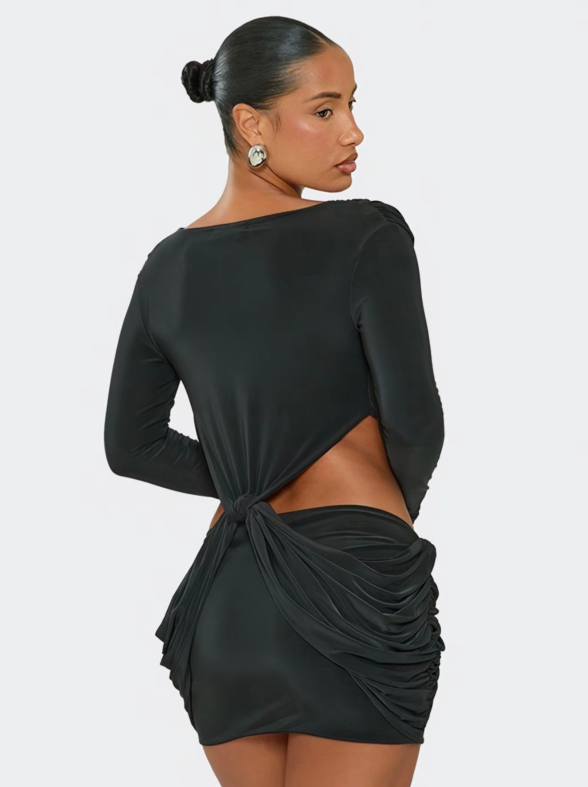 “Twisted Temptaion” Brown Dress