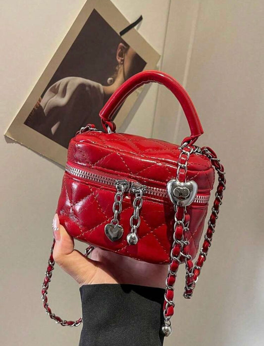 “Times Square” Red Handbag