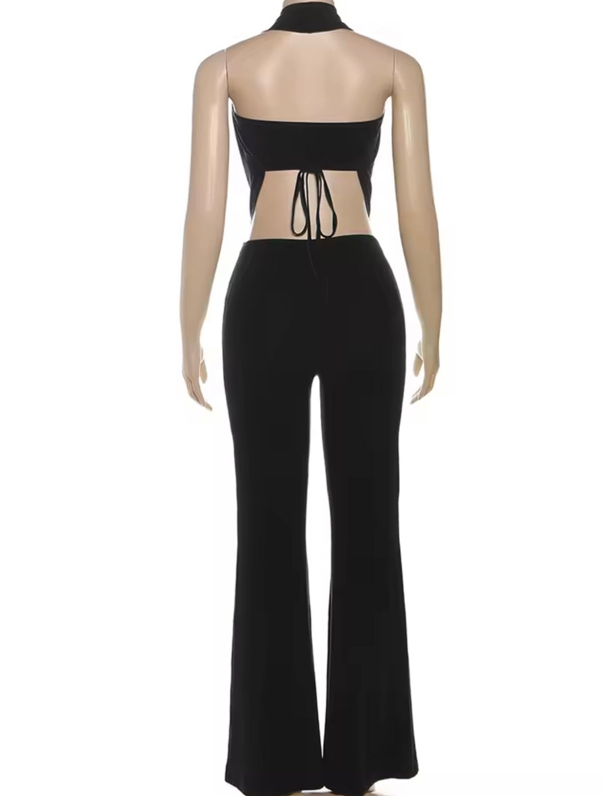 “Serving” Black Jumpsuit