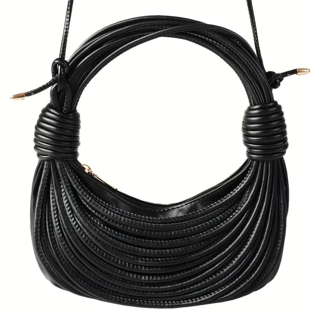 “Rita Rope” Gold Handbag