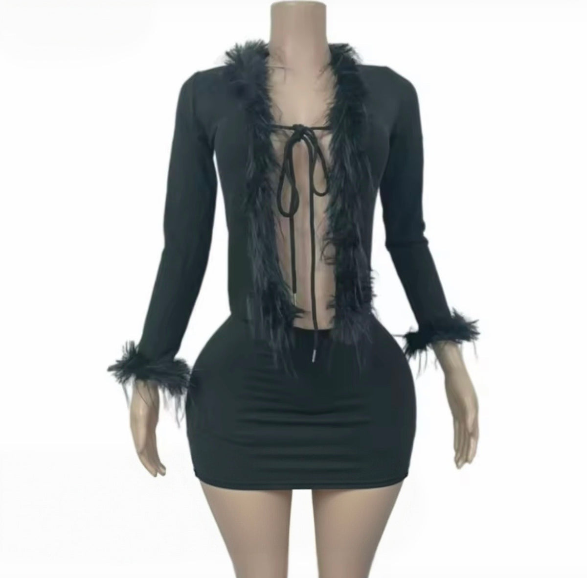 “Forbidden Furr” Black 2 Piece Set