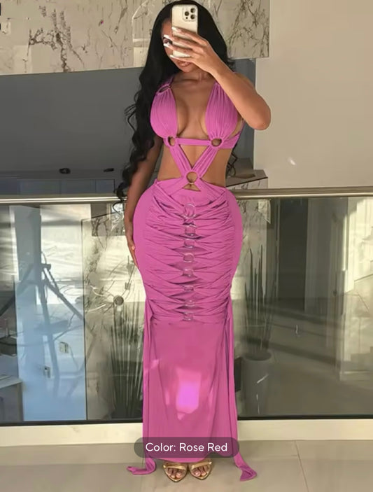 “Miakee” Pink Dress