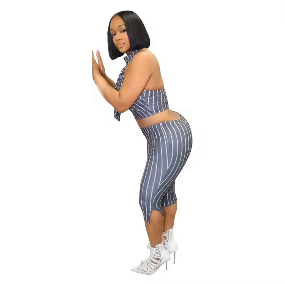 “Madam Stripe” 2 Piece Set