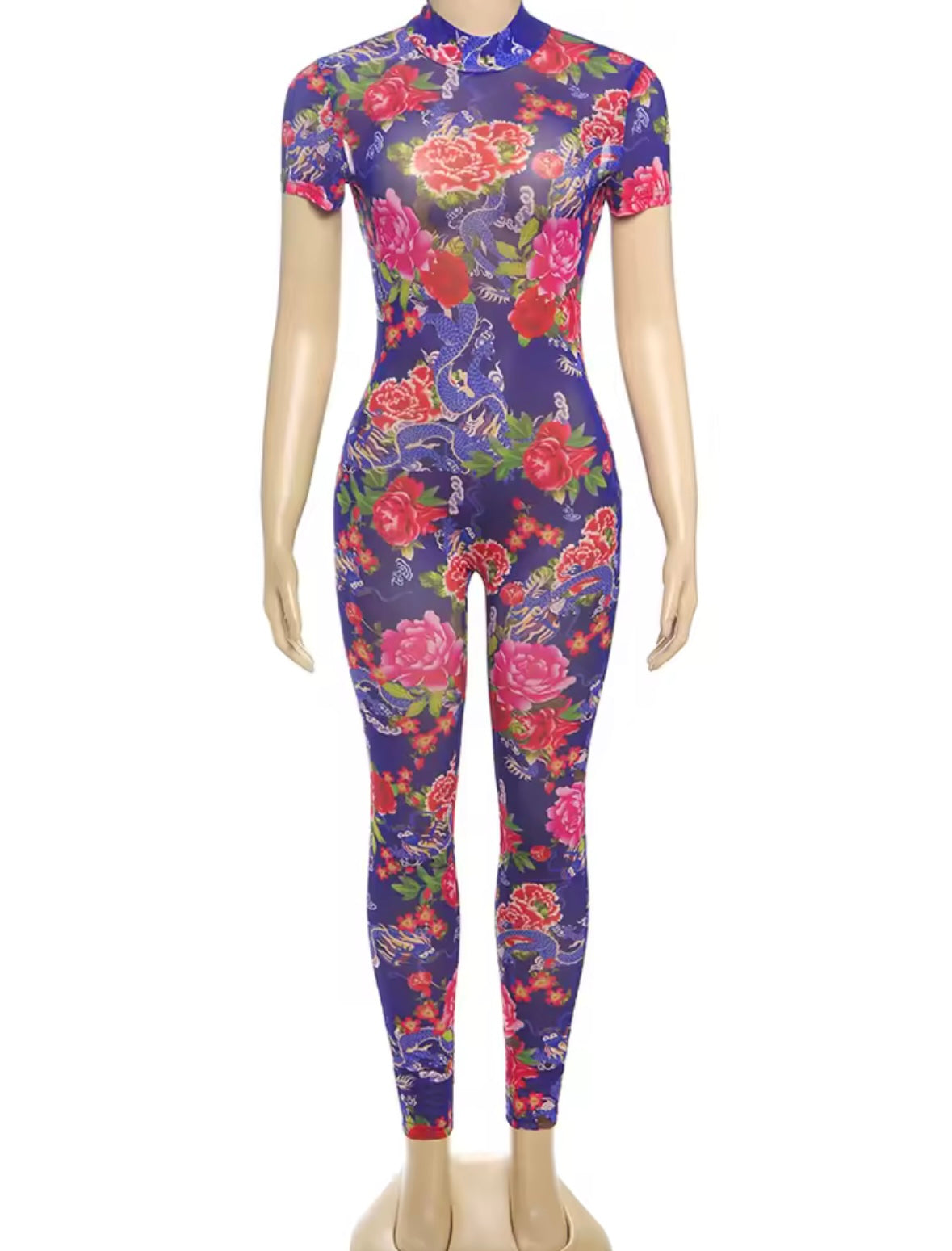 “Flowerbomb” Purple Jumpsuit