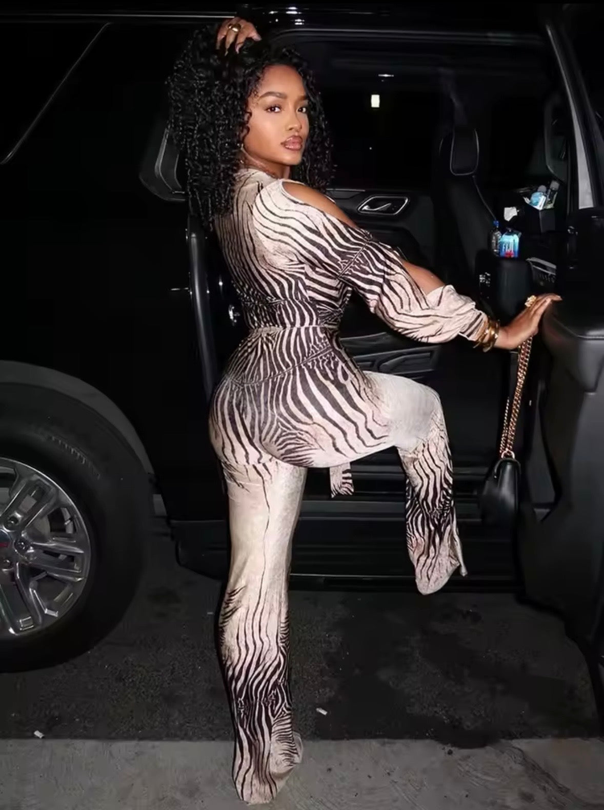 “Zebra Zeek” Jumpsuit