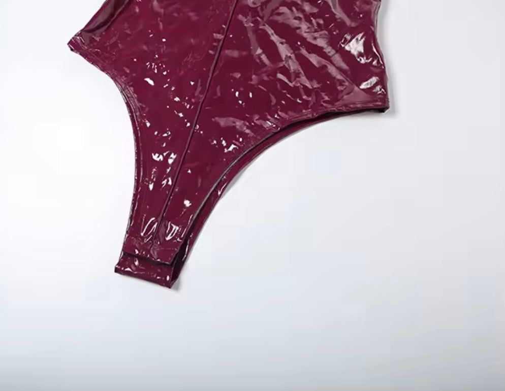 “Liquid Lava” Burgundy 2 Piece Set