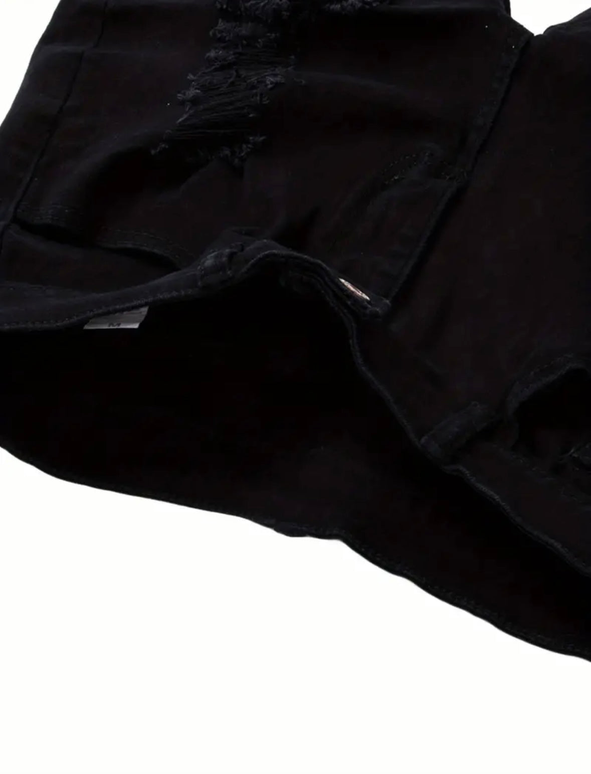 “Yancy” Black Jean Shorts