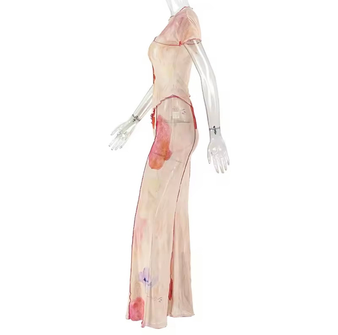 “Lotus Flower” Peach 2 Piece Set
