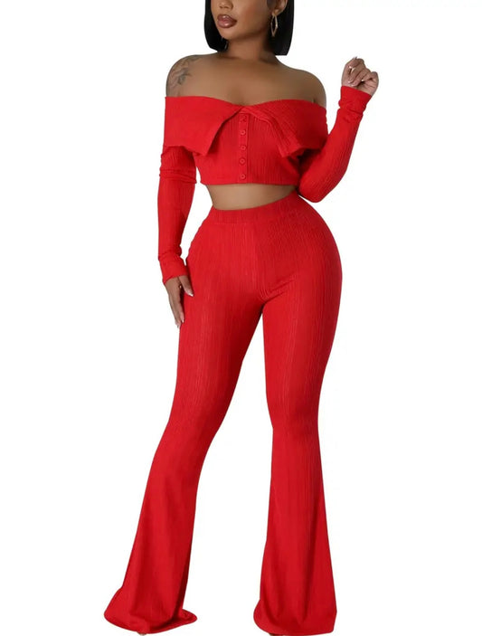 “Nancy” Red 2 Piece Set