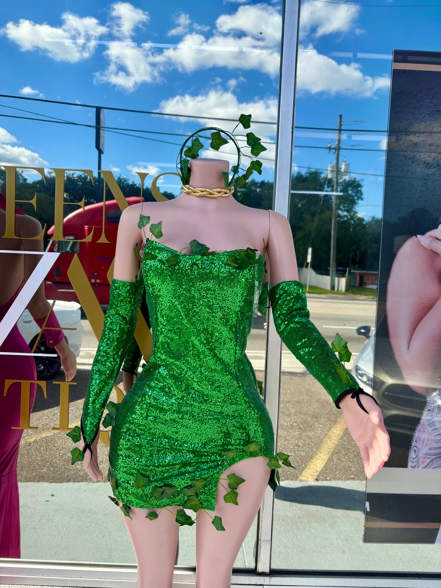 “Poison Ivy” Green 3 Piece Costume