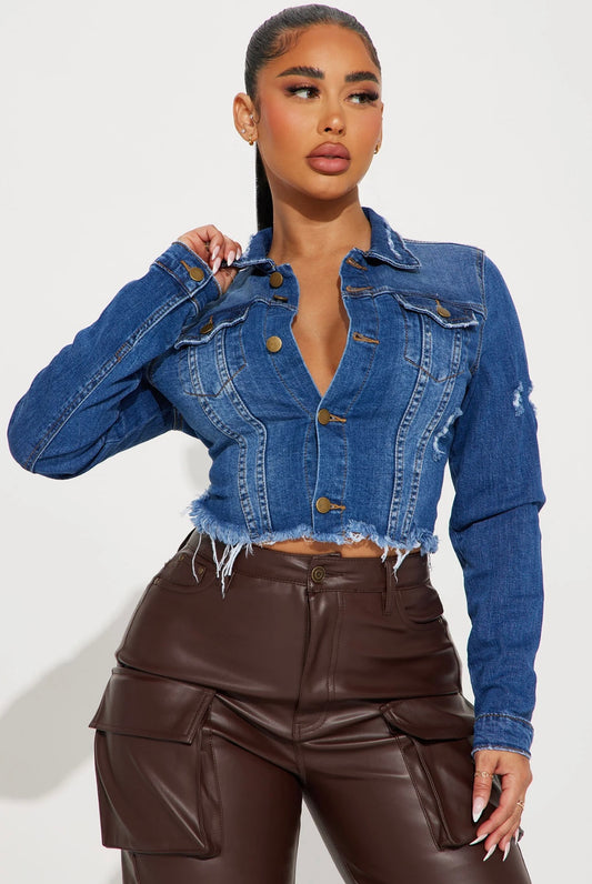 “Dino Denim” Dark Blue Jacket