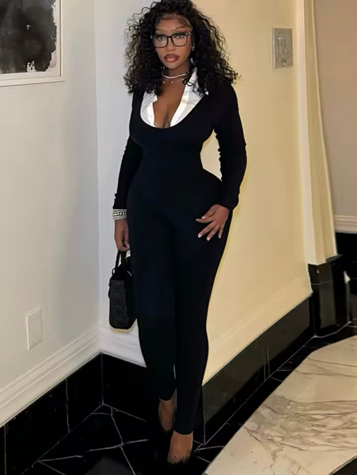 “Tamia” Black Jumpsuit