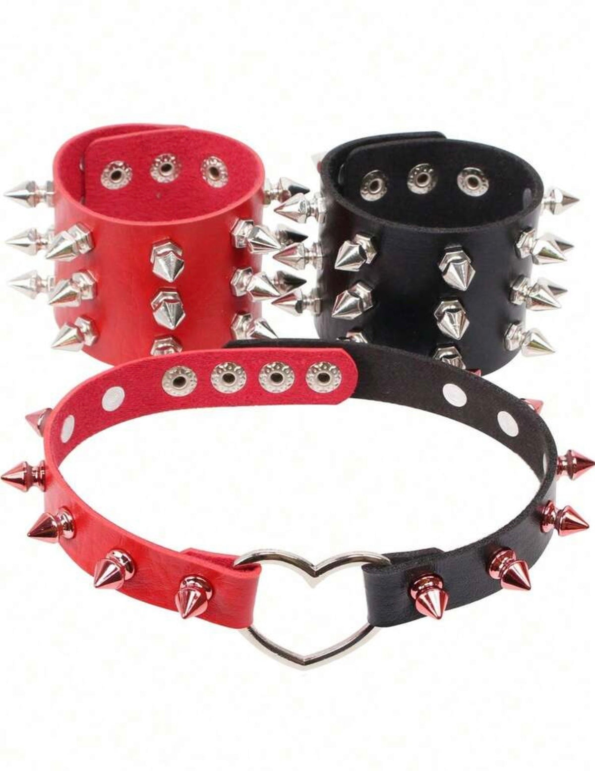 “Spikes” Multicolor 3 Piece Costume Accessories