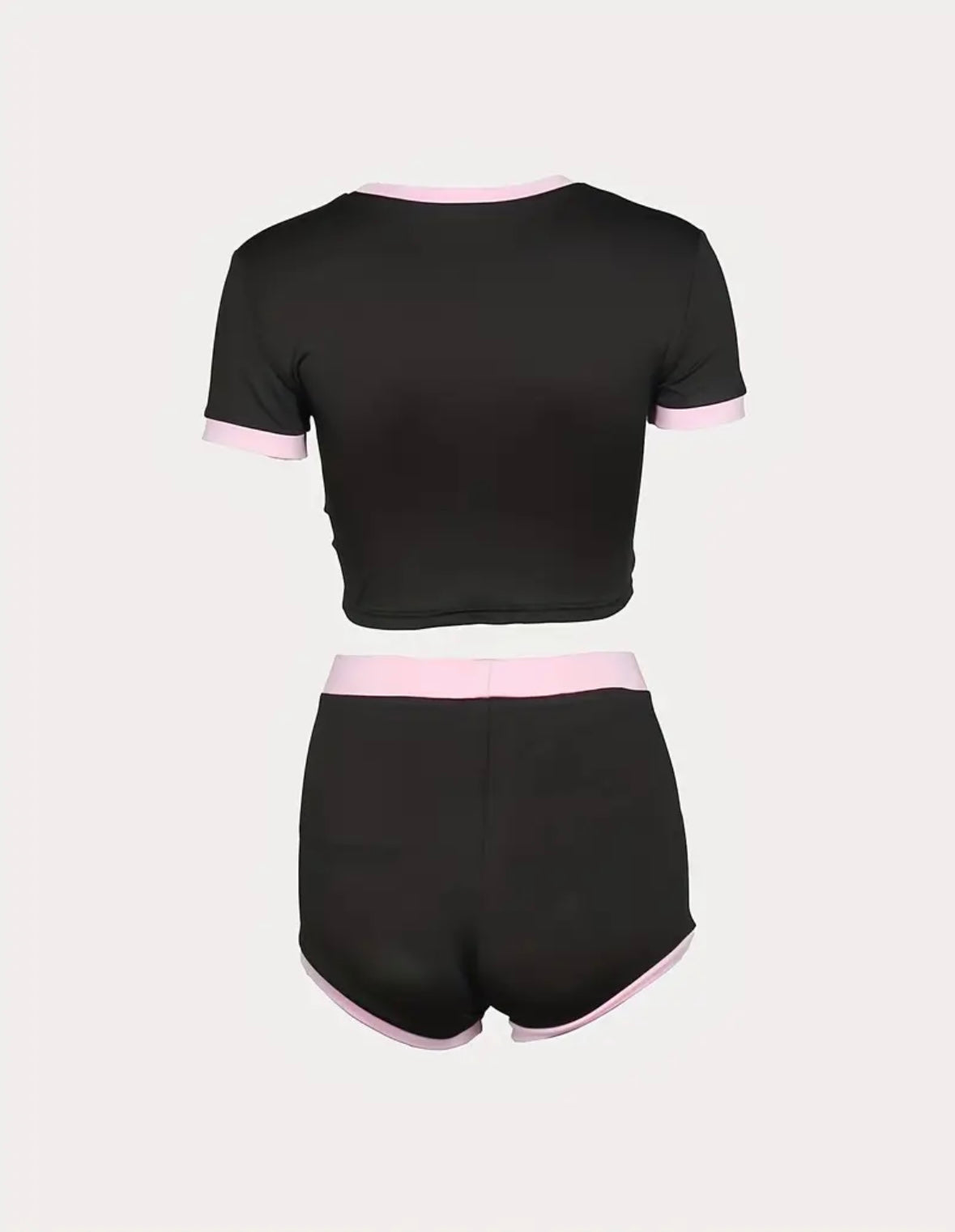 “Famous” Black 2 Piece Set