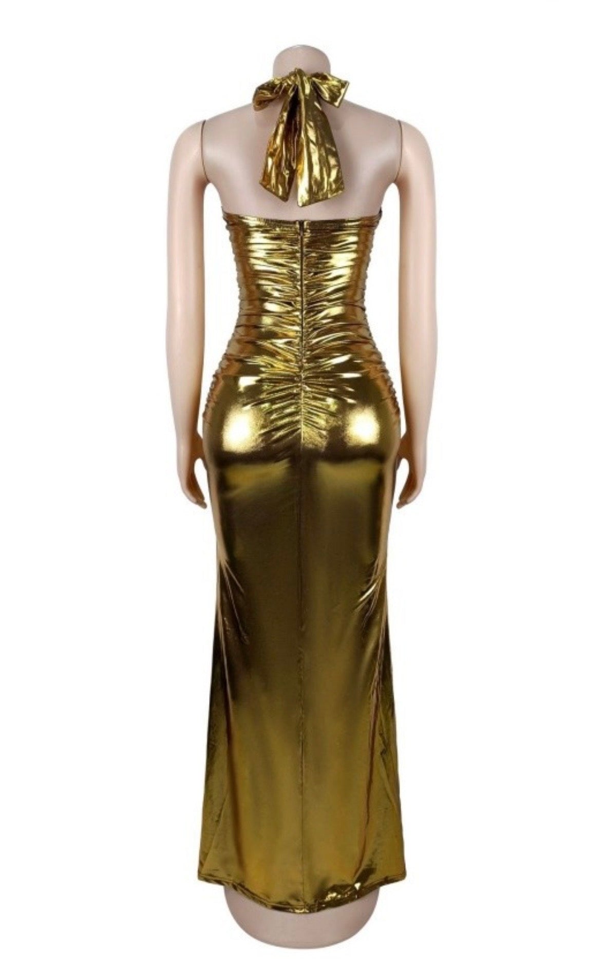 “Iconic” Metallic Black Dress