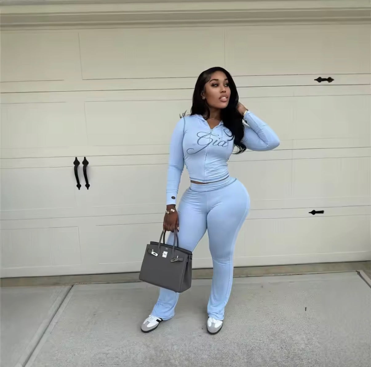 “Gia Is Me” Blue Blue 2 Piece Set