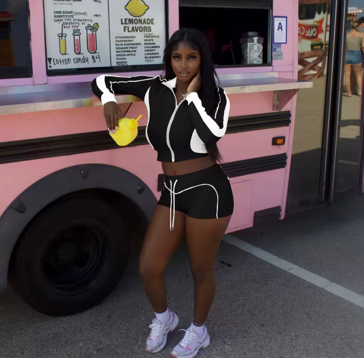 “Up Next” White 2 Piece Set