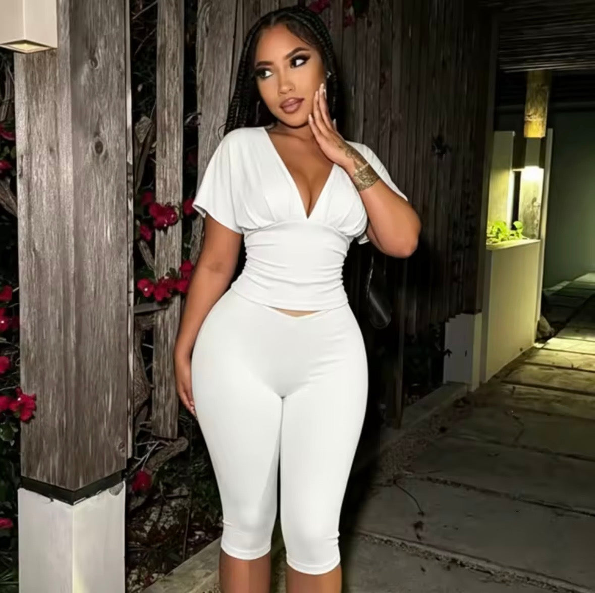 “Marissa” White 2 Piece Set