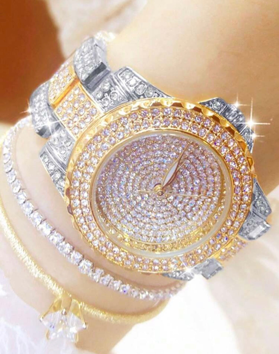 “Roll Out” Gold Watch