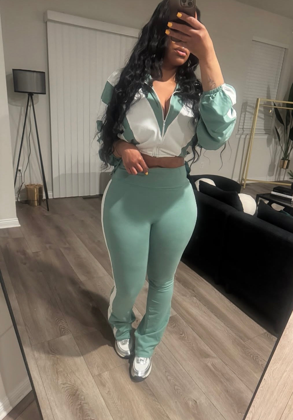 “Out The Way” Mint Green 2 Piece Set