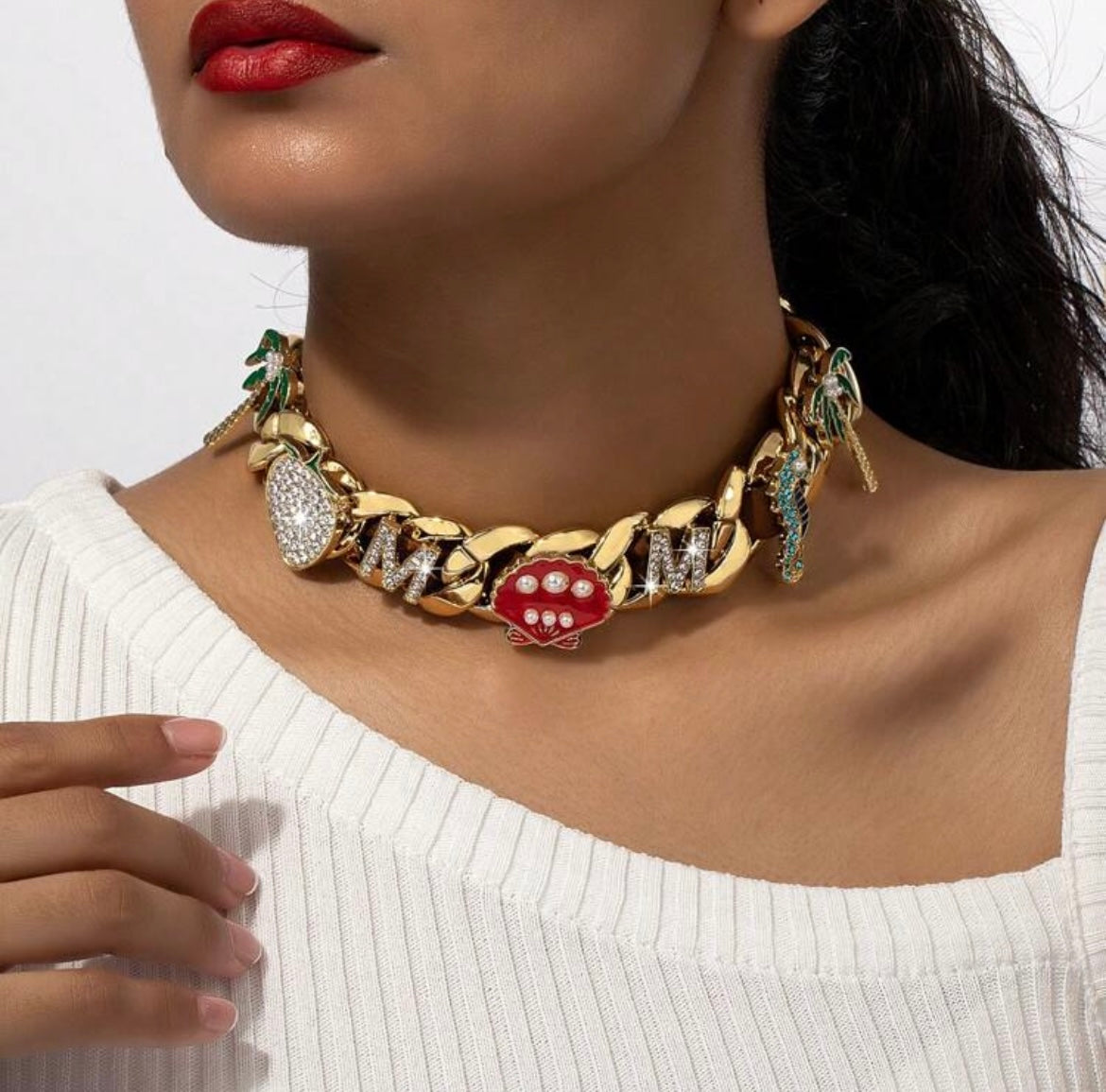 “Nandalay” Gold Necklace