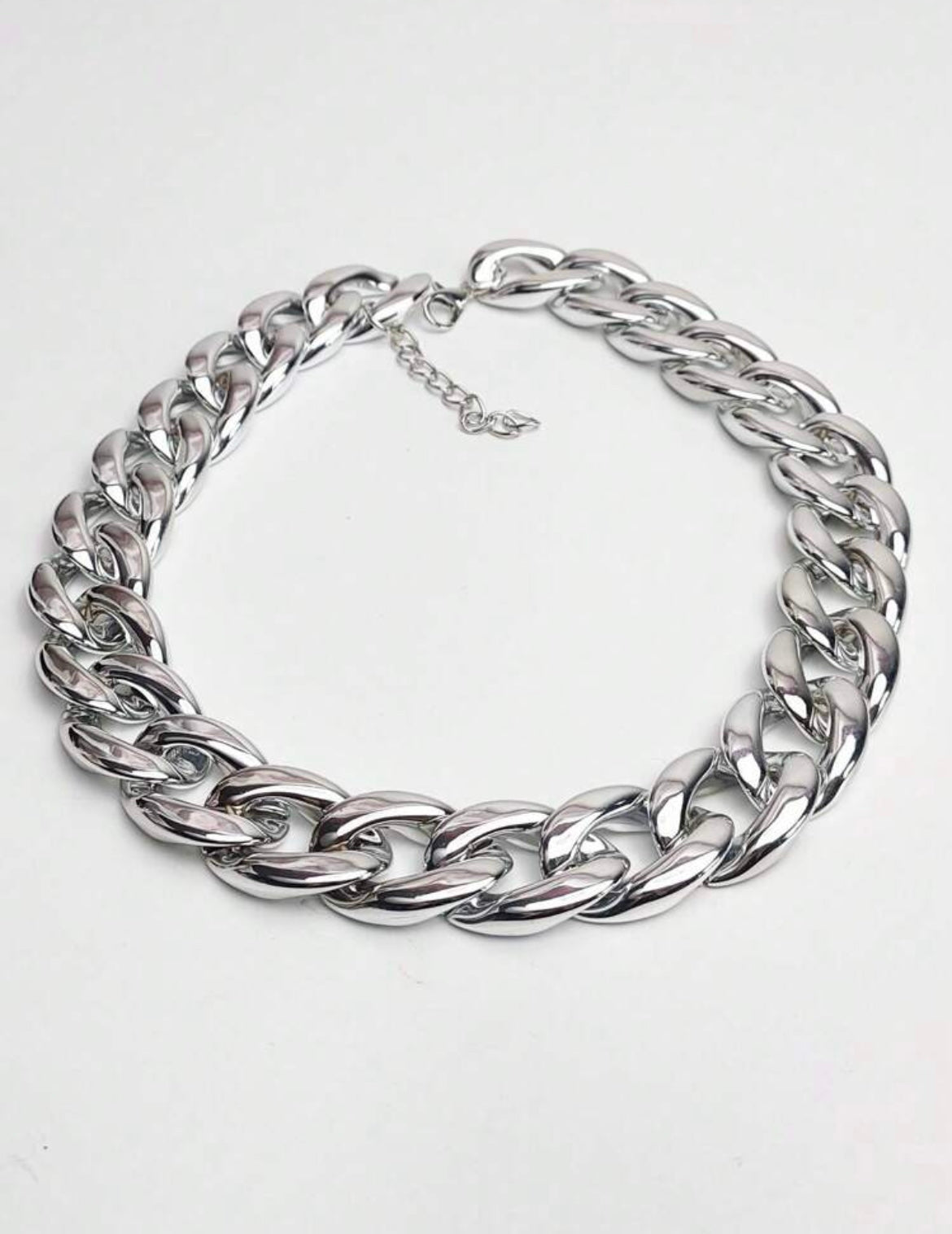 “Grande” Silver Cuban Necklace