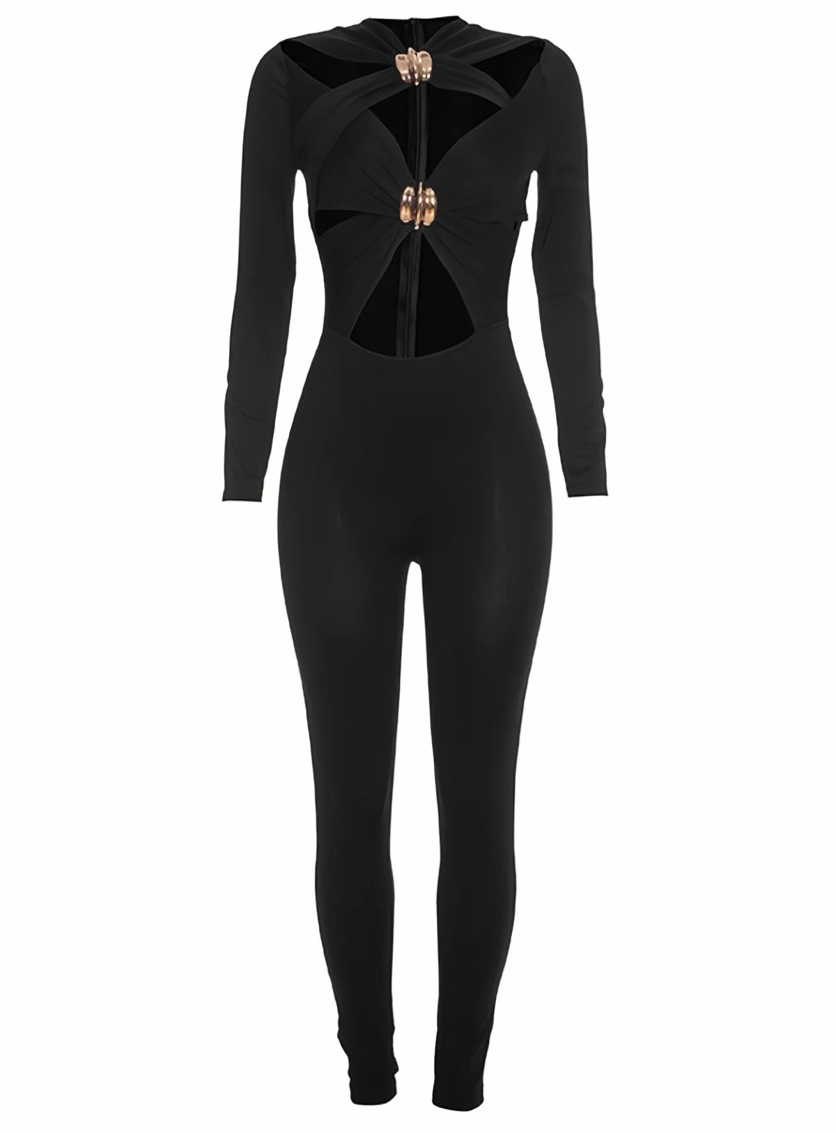 “Gold Standard” Black Jumpsuit