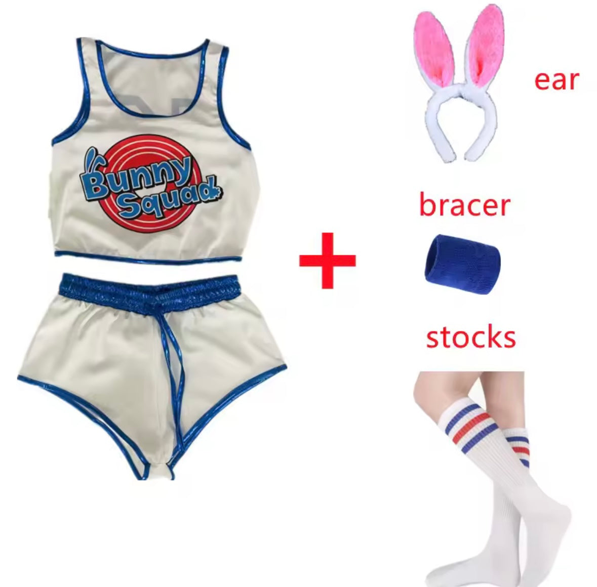 “Lola Bunny” 4 Piece Costume Set