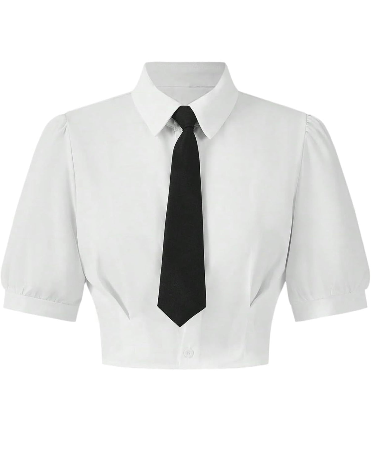 “Elias” White Collard Top