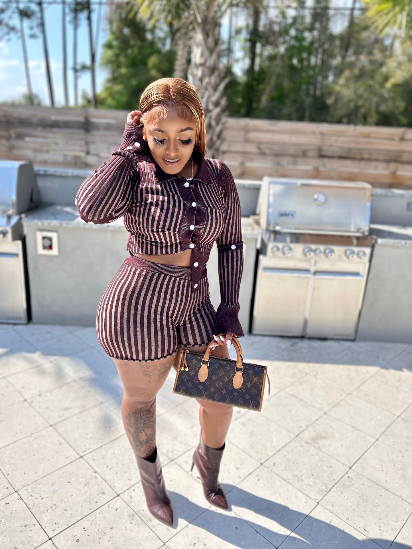 “Vida” -Brown 2 Piece Set