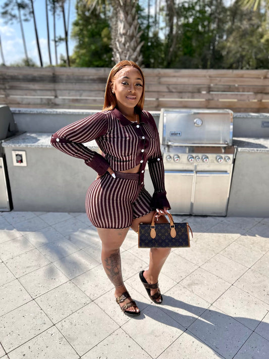 “Vida” -Brown 2 Piece Set